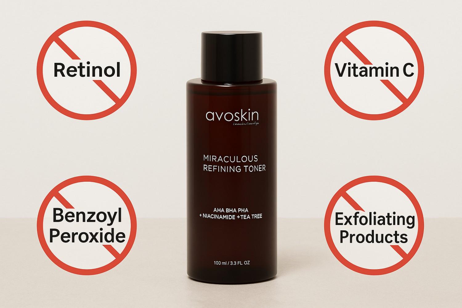 Avoskin Miraculous Refining Toner Tidak Boleh Dicampur Dengan