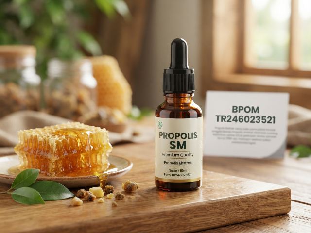 Scan Kode Bpom (90)TR246023521 PROPOLIS SM dan Detail Produk 1 (90)TR246023521